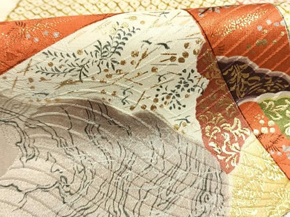平和屋着物●上質な小紋　色紙重ね文　金彩　正絹　逸品　AABI1766fy