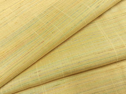 平和屋着物●紅花紬　米沢　横縞　正絹　逸品　AABI1768fy