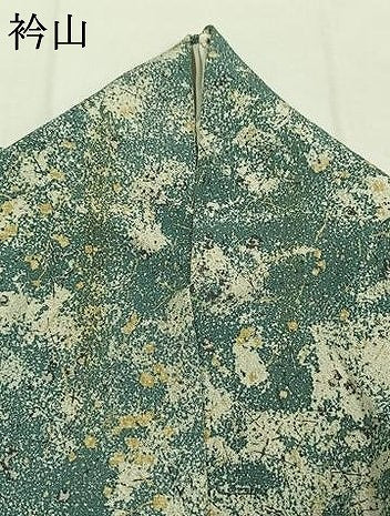 平和屋着物●創業明治元年、京の老舗【小糸染芸】　小糸敏夫　小紋　散らし文様　正絹　逸品　AABI1770fy
