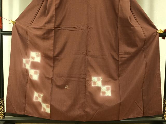 平和屋着物●訪問着　紬地　駒刺繍　瓢箪　金銀彩　正絹　逸品　AABI1774fy