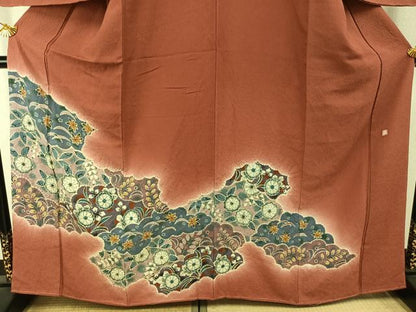 平和屋着物●訪問着　作家物　絞り　辻が花　暈し染め　正絹　逸品　未使用　AABI1775fy