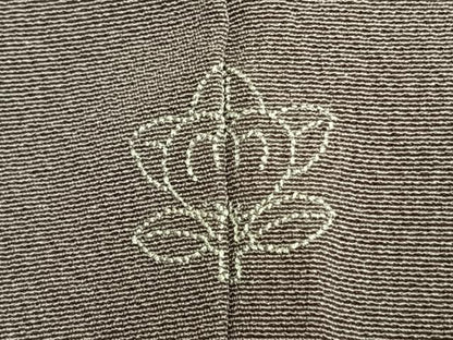 平和屋着物●訪問着　刺繍　草花文　金糸　正絹　逸品　AABI1777fy