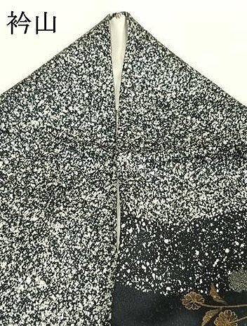 平和屋着物●訪問着　地紙花文　たたき染め　金銀彩　鈴乃屋扱い　正絹　逸品　AABI1790fy