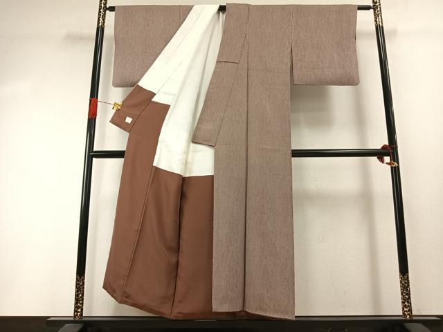 平和屋着物●上質な小紋　幾何学文様　高島屋扱い　正絹　逸品　AABI1791fy
