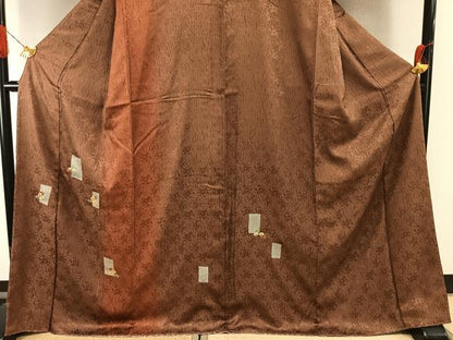平和屋着物●訪問着　駒刺繍　色紙花文　暈し染め　金彩　正絹　逸品　未使用　AABI1797fy