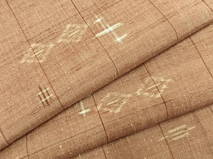 平和屋着物●上質な紬　琉球絣　正絹　逸品　未使用　AABI1799fy