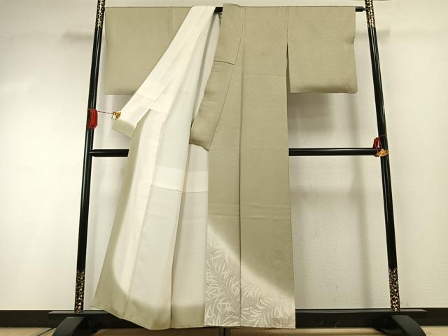 平和屋着物●訪問着　草葉文　暈し染め　金彩　正絹　逸品　AABI1801fy