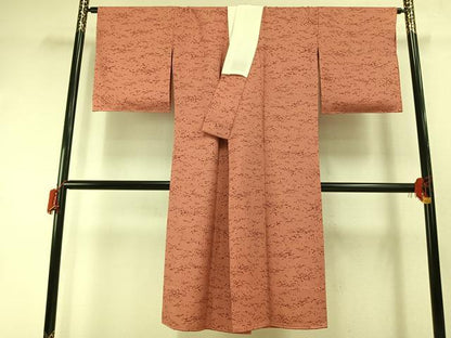 平和屋着物●長襦袢　無双仕立て　散らし文様　金彩　正絹　逸品　AABI1803fy