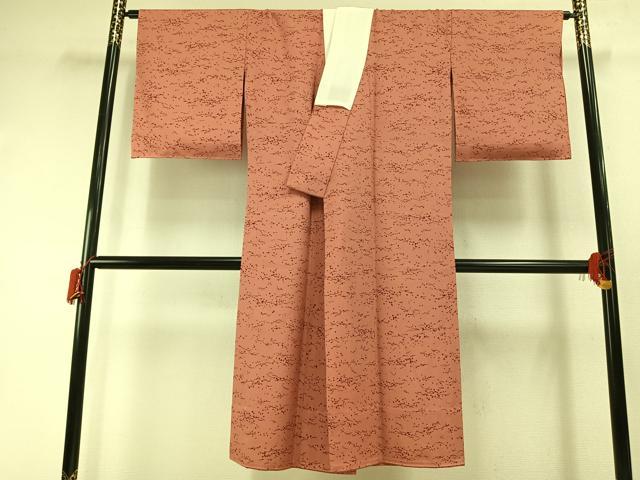 平和屋着物●長襦袢　無双仕立て　散らし文様　金彩　正絹　逸品　AABI1803fy
