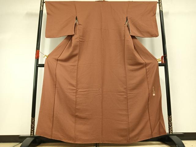 平和屋着物●本草木染作家　圓啓　江戸小紋　鮫小紋柄　正絹　逸品　AABI1807fy