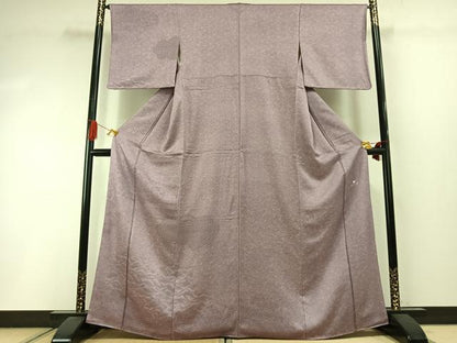 平和屋着物●江戸小紋　訪問着　唐草文　正絹　逸品　AABI1811fy