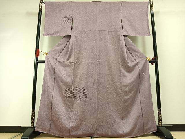 平和屋着物●江戸小紋　訪問着　唐草文　正絹　逸品　AABI1811fy