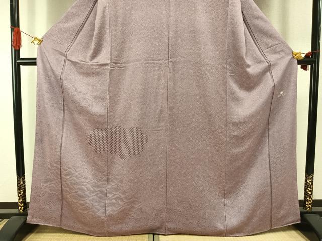 平和屋着物●江戸小紋　訪問着　唐草文　正絹　逸品　AABI1811fy