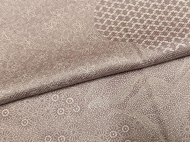 平和屋着物●江戸小紋　訪問着　唐草文　正絹　逸品　AABI1811fy