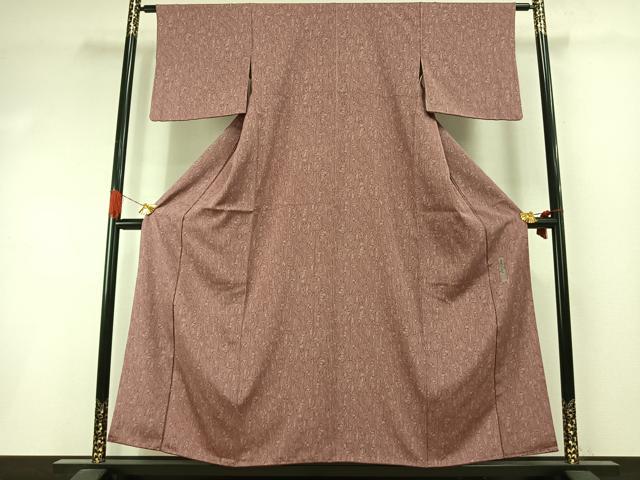 平和屋着物●上質な小紋　作家物　鳳堂　鯉　滝登り　正絹　逸品　AABI1812fy