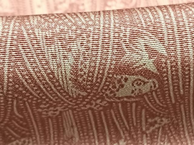 平和屋着物●上質な小紋　作家物　鳳堂　鯉　滝登り　正絹　逸品　AABI1812fy