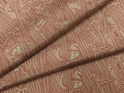 平和屋着物●上質な小紋　作家物　鳳堂　鯉　滝登り　正絹　逸品　AABI1812fy