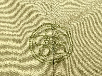 平和屋着物●訪問着　駒刺繍　草花文　金銀彩　銀座越後屋扱い　正絹　逸品　AABI1822fy