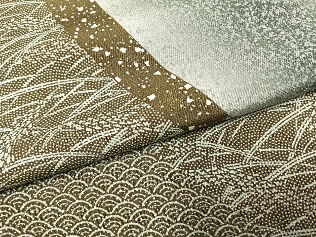 平和屋着物●訪問着　流水文　暈し染め　正絹　逸品　AABI1827fy