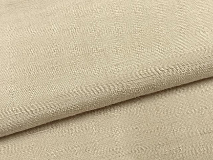 平和屋着物●結城紬　色無地　練色　正絹　逸品　AABI1830fy