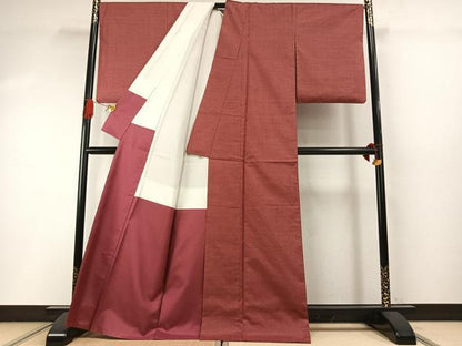 平和屋着物●本場大島紬　80亀甲　総詰め　正絹　逸品　AABI1835fy