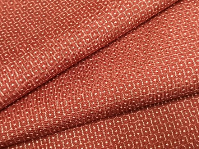 平和屋着物●本場大島紬　80亀甲　総詰め　正絹　逸品　AABI1835fy