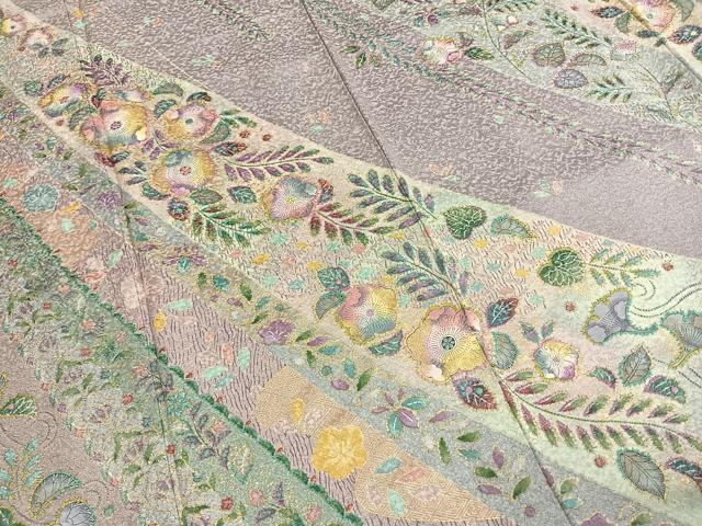 平和屋着物●訪問着　辻が花　暈し染め　金彩　正絹　逸品　AABI1838fy