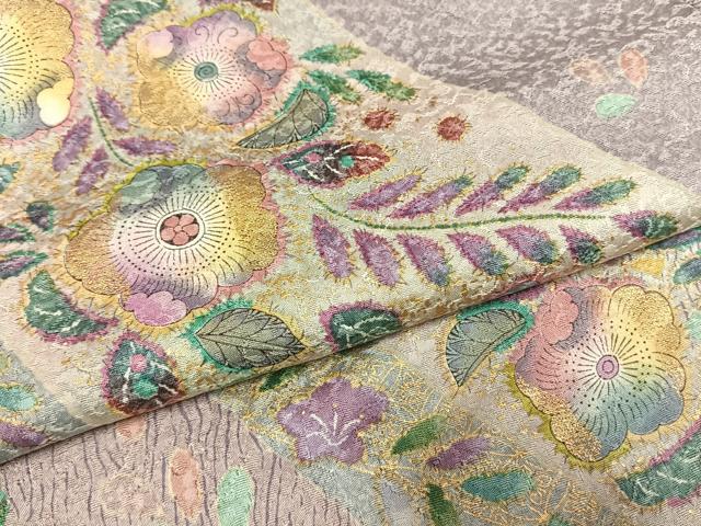 平和屋着物●訪問着　辻が花　暈し染め　金彩　正絹　逸品　AABI1838fy