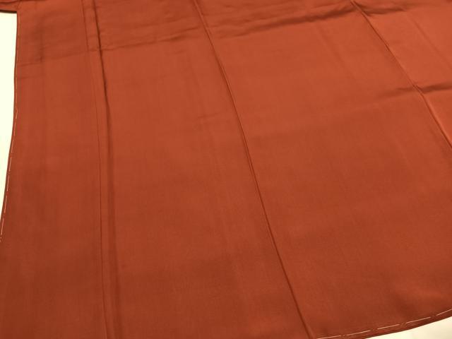 平和屋着物●上質な色無地　栗梅色　正絹　逸品　未使用　AABI1839fy