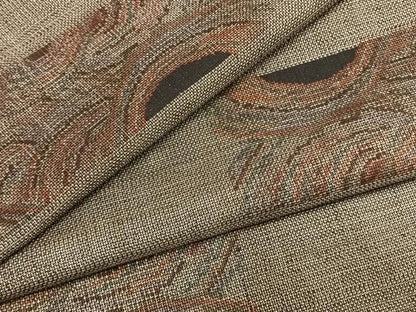 平和屋着物●本場大島紬　カタス9マルキ　幾何学文様　正絹　逸品　未使用　AABI1843fy