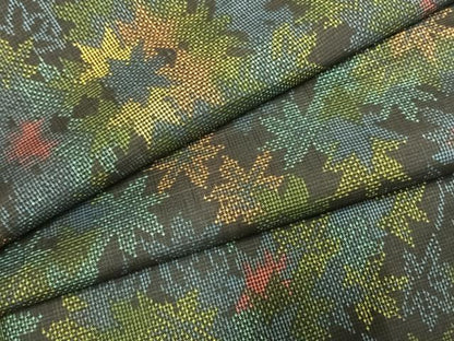 平和屋着物●本場大島紬　一元7マルキ　舞葉文　正絹　逸品　AABI1849fy