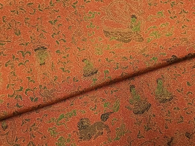 平和屋着物●重要無形文化財　人間国宝　中村勇二郎　江戸小紋　国宝平等院　幸せの鐘がなる　正絹　逸品　AABI1853fy