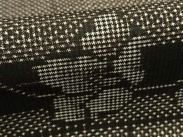 平和屋着物●本場大島紬　一元絣　花唐草文　正絹　逸品　未使用　AABI1854fy