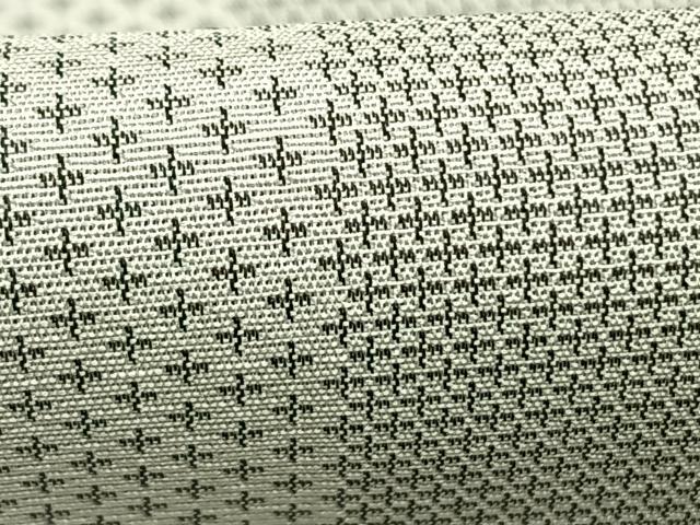 平和屋着物●お召　間道　ロング丈　正絹　逸品　AABI1855fy