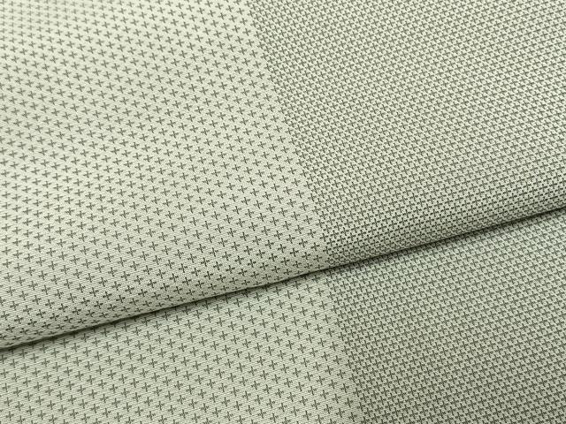 平和屋着物●お召　間道　ロング丈　正絹　逸品　AABI1855fy