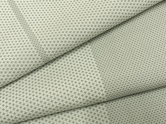 平和屋着物●お召　間道　ロング丈　正絹　逸品　AABI1855fy