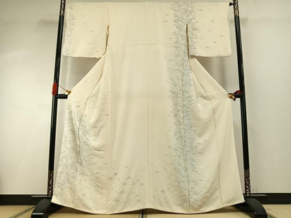 平和屋着物●訪問着　総刺繍　松竹梅　正絹　逸品　AABI1856fy