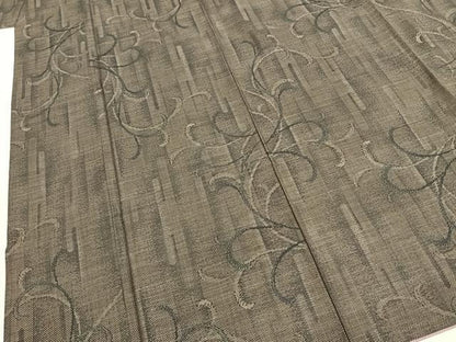 平和屋着物●本場大島紬　カタス7マルキ　唐草文　正絹　逸品　AABI1857fy