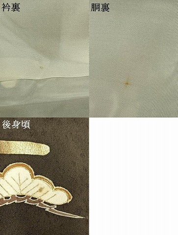 平和屋着物●訪問着　駒刺繍　草花文　暈し染め　金彩　三越扱い　正絹　逸品　AABI1864fy