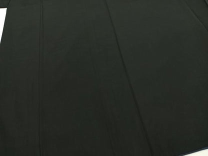 平和屋着物●男性　黒紋付　羽織セット　正絹　逸品　AABI1873fy