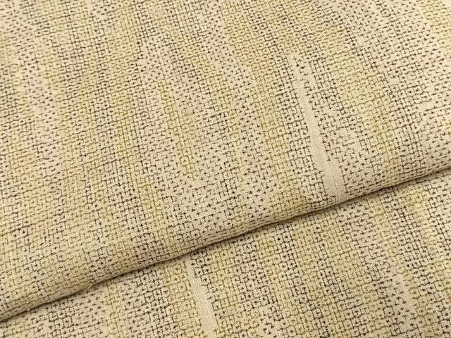 平和屋着物●本場結城紬　重要無形文化財　100亀甲　杢目文様　正絹　逸品　未使用　AABI1874fy
