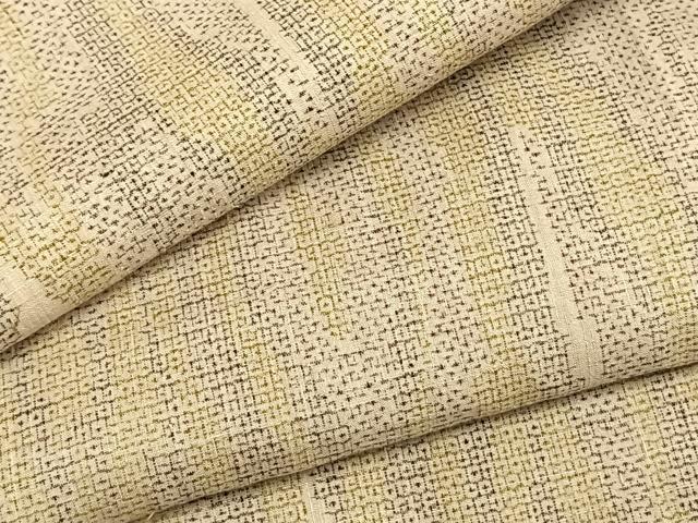 平和屋着物●本場結城紬　重要無形文化財　100亀甲　杢目文様　正絹　逸品　未使用　AABI1874fy