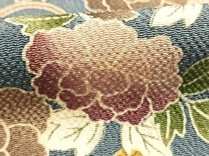 平和屋着物●上質な小紋　草花文　正絹　逸品　AABI1875fy