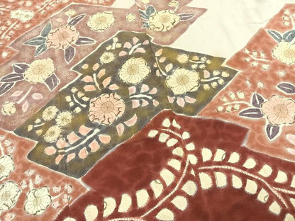 平和屋着物●豪華振袖　辻が花　金彩　正絹　逸品　AABI1876fy