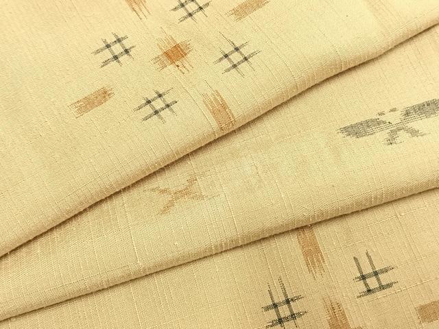 平和屋着物●上質な紬　舞蝶文　正絹　逸品　AABI1888fy