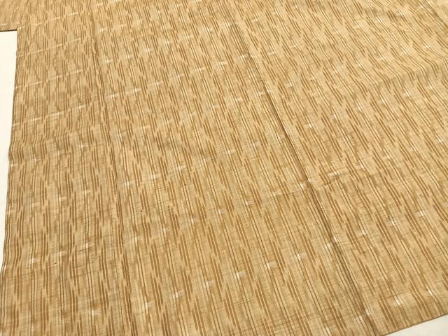 平和屋着物●上質な紬　変わり縞　正絹　逸品　AABI1889fy