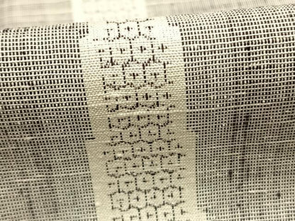 平和屋着物●結城紬　100亀甲　立涌間道　正絹　逸品　AABI1891fy