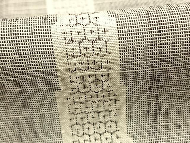 平和屋着物●結城紬　100亀甲　立涌間道　正絹　逸品　AABI1891fy