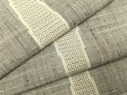 平和屋着物●結城紬　100亀甲　立涌間道　正絹　逸品　AABI1891fy