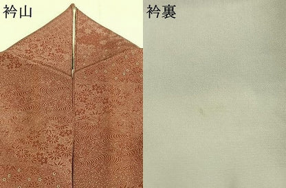 平和屋着物●小紋師　鈴木秋治　江戸小紋　草花文　正絹　逸品　AABI1897fy